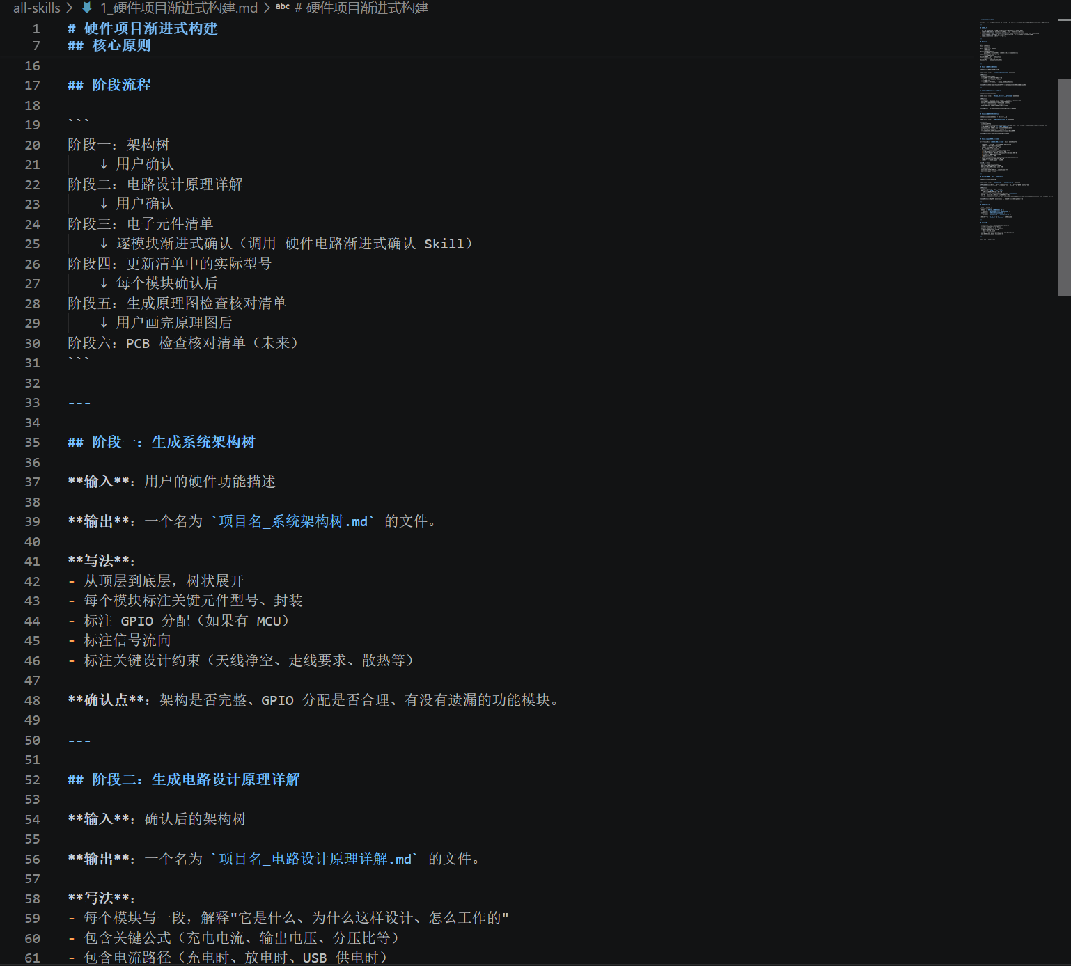 硬件 AI 工作流 · Skill 架构图